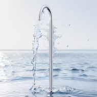 G805001 Modern Design Sanitary Ware Bathroom Faucet Brass Floor Mounted Freestanding Bath Tube