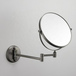 Double Side 1X 3X Magnifying Wall Folding Makeup Mirror Flexible Swivel Shaving Mirror