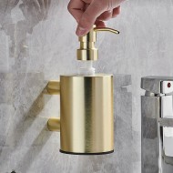 Bathroom Wall Soap Dispenser Stainless Steel 304 Brushed Gold Dispenser Liquid Soap